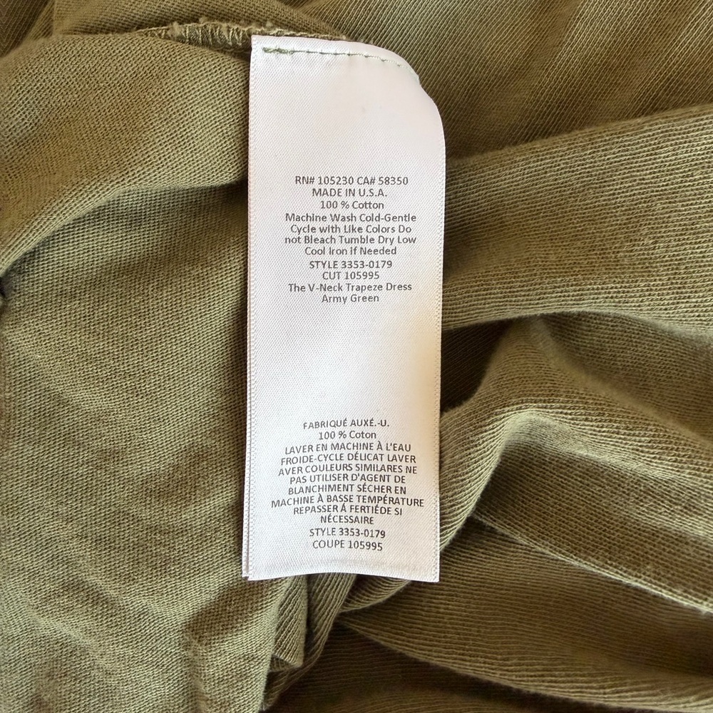 Current/Elliott The V Neck Trapeze Dress - Picture 7 of 9